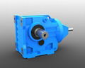 Helical gear K series solid input gearbox with motor 1