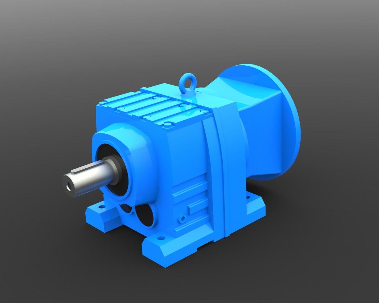 Helical inline gearbox Sew speed reducer foot mount electric motor gear