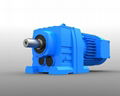 R series helical output flange speed reducers with IEC input flange 5