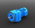 R series helical input solid gearmotor gearbox units reducer 2
