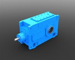 High Torque electric motor reduction bevel gear gearbox