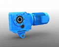 Helical Bevel Geared Motor With Input Solid Shaft