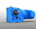 K series helical bevel right angle gear reducer