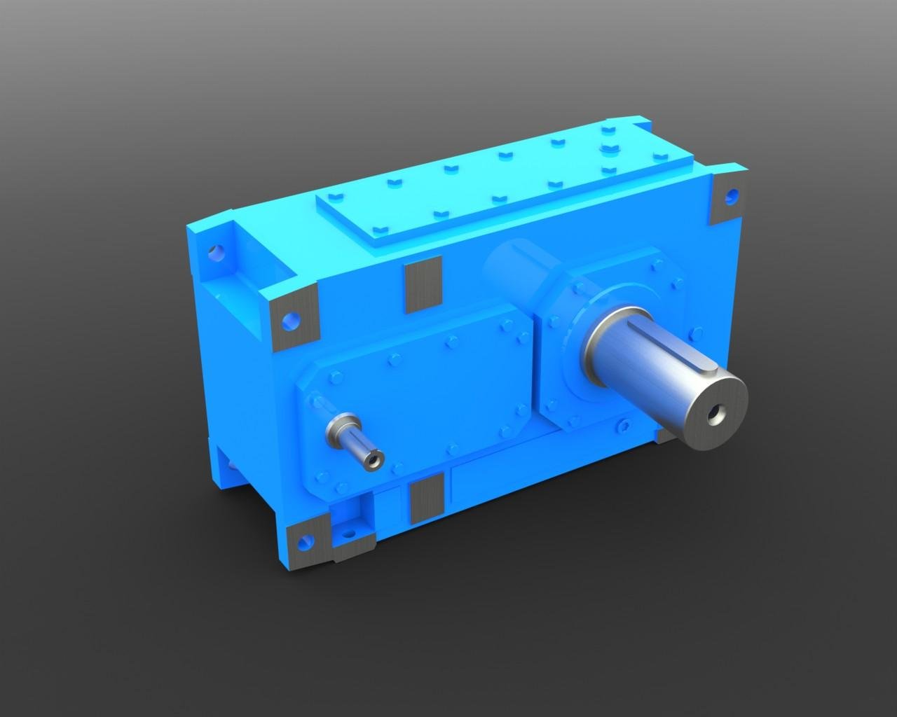 HB K combination industry gearbox with servo motor 2