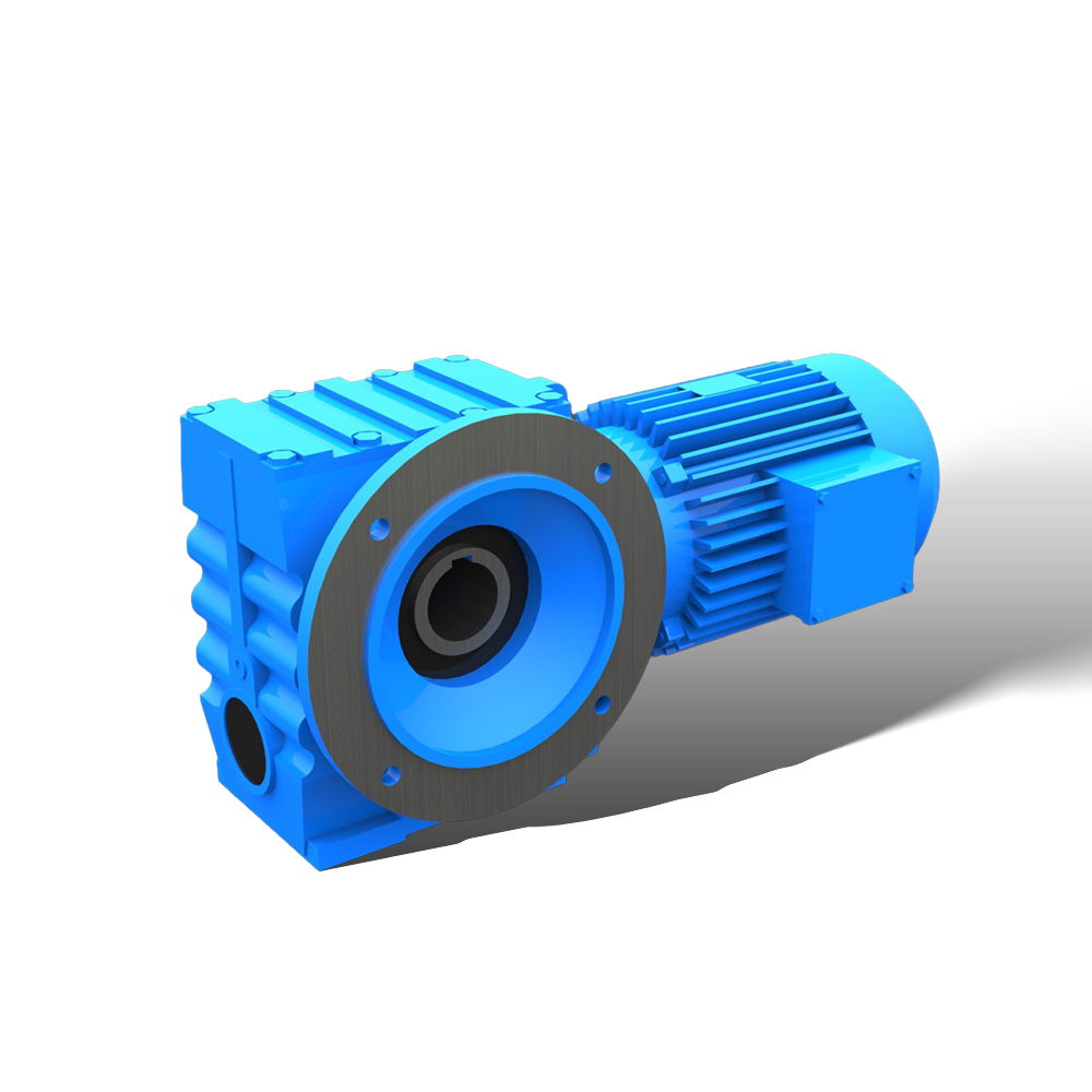 S helical worm gearbox with solid shaft  2