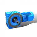 S helical worm gearbox with solid shaft  4