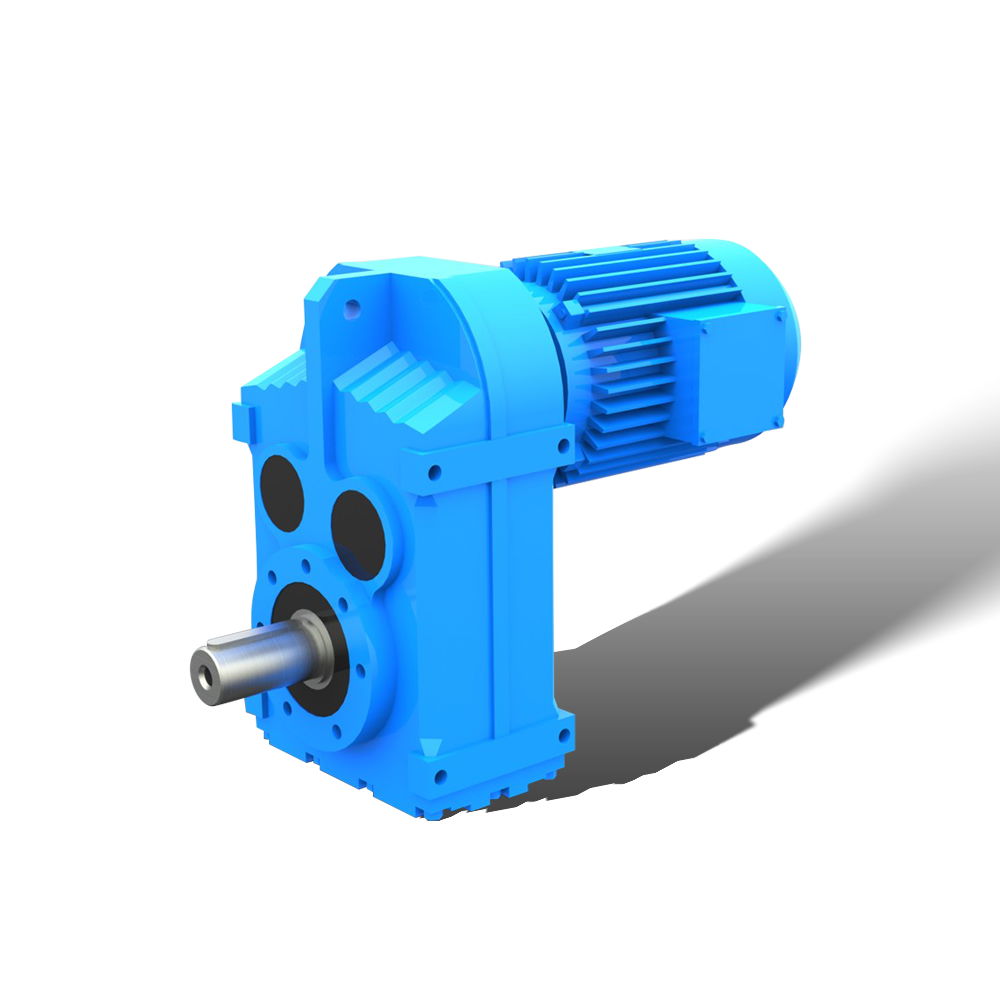 F series parallel helical shaft gearbox with electric gear motor 2