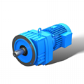 RF vertical type helical gearbox with IEC input flange