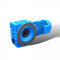  SAF series helical worm hollow shaft gear box with flange output