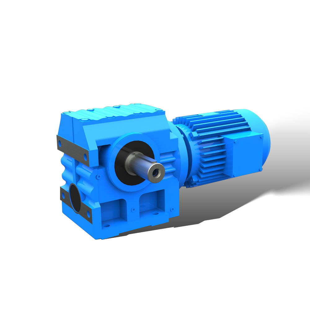  SAF series helical worm hollow shaft gear box with flange output 2