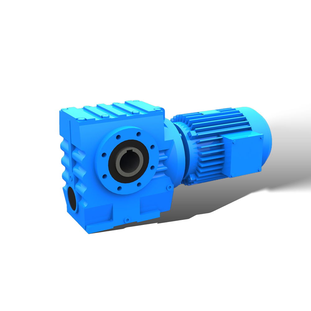  SAF series helical worm hollow shaft gear box with flange output 3