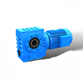  SAF series helical worm hollow shaft gear box with flange output 3