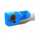 Helical gear K series solid input gearbox with motor 2