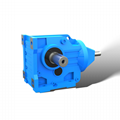 Helical gear K series solid input gearbox with motor 4