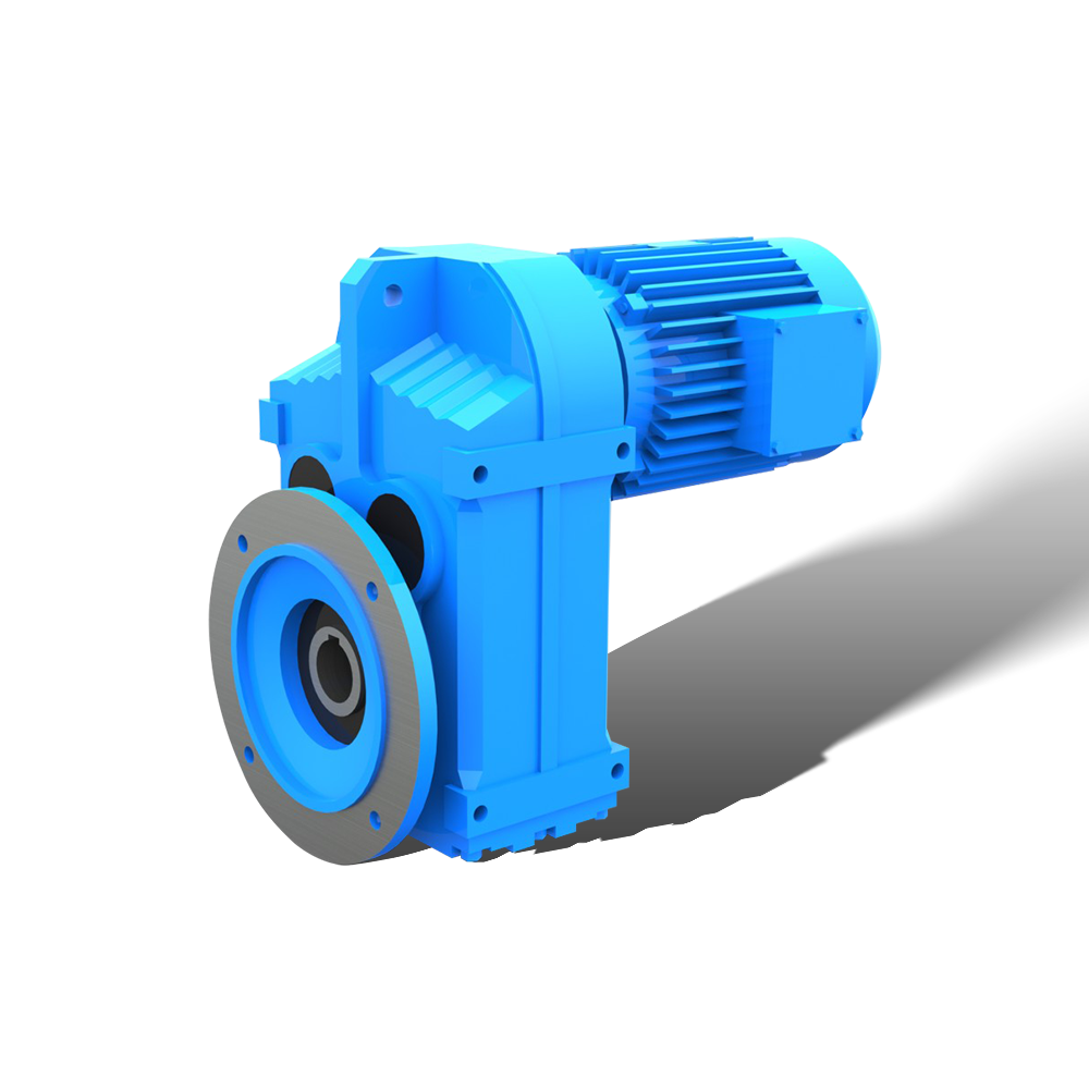 Parallel Helical Transmission Gearbox Reducer With Drive Belt 4