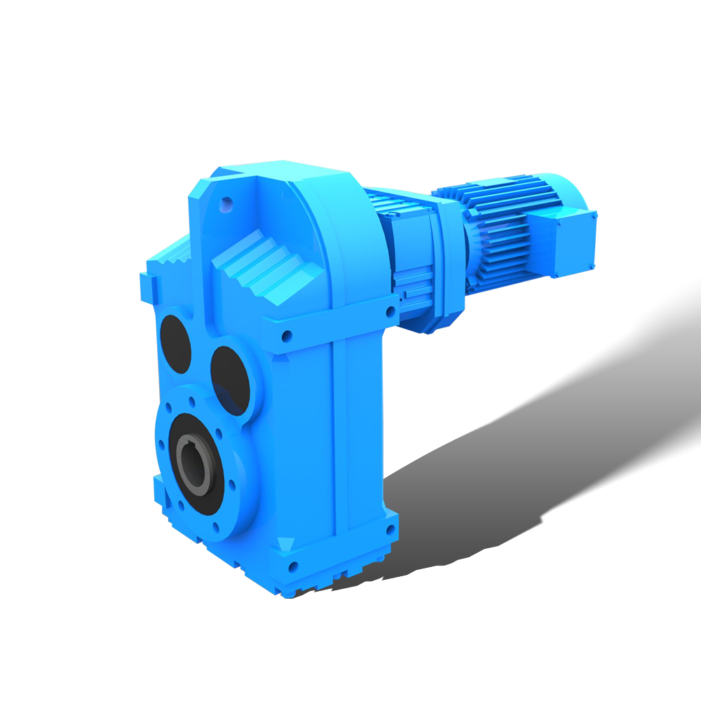Parallel Helical Transmission Gearbox Reducer With Drive Belt 5