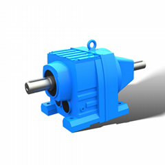 RS series foot-mounted helical solid shaft gearbox