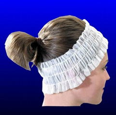 Single use spa hairband