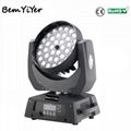 36X10W LED ZOOM WASH MOVING HEAD LIGHT