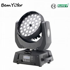 36X10W LED ZOOM WASH MOVING HEAD LIGHT