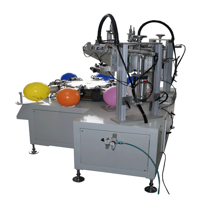  Automatical two colors Ball screen printing Machine 5