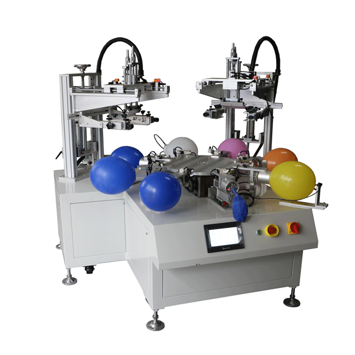 Automatical two colors Ball screen printing Machine 1