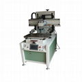 Pneuma screen printer with slide-workbench