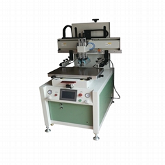 Slide-table screen printer with vacuum table 