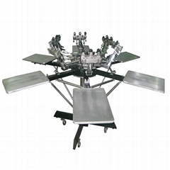6 colors hot selling octopus screen printing machine