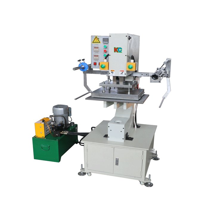 Hot stamping machine for shopping bag