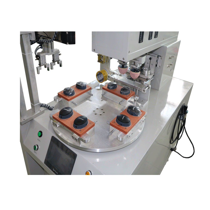Full servo One color pad printing machine with rotating table 8