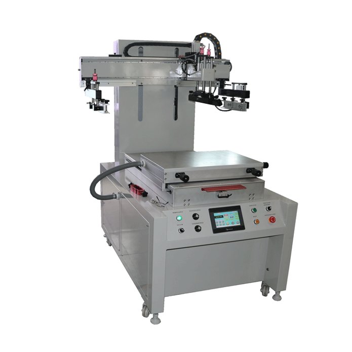 High accurate Servo Slide-table screen printer with vacuum table