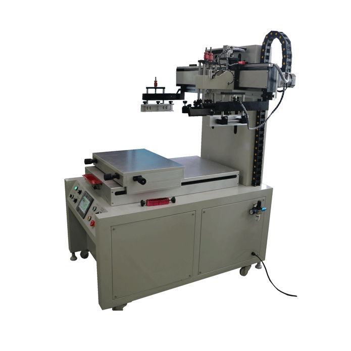 High accurate Servo Slide-table screen printer with vacuum table 3