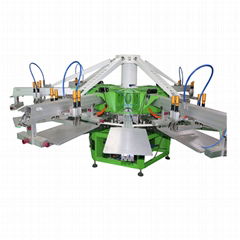 Rotating hot selling octopus Full automatically garment screen printer