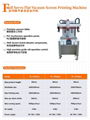  Easy operation Flat Precision screen printer with vacuum table