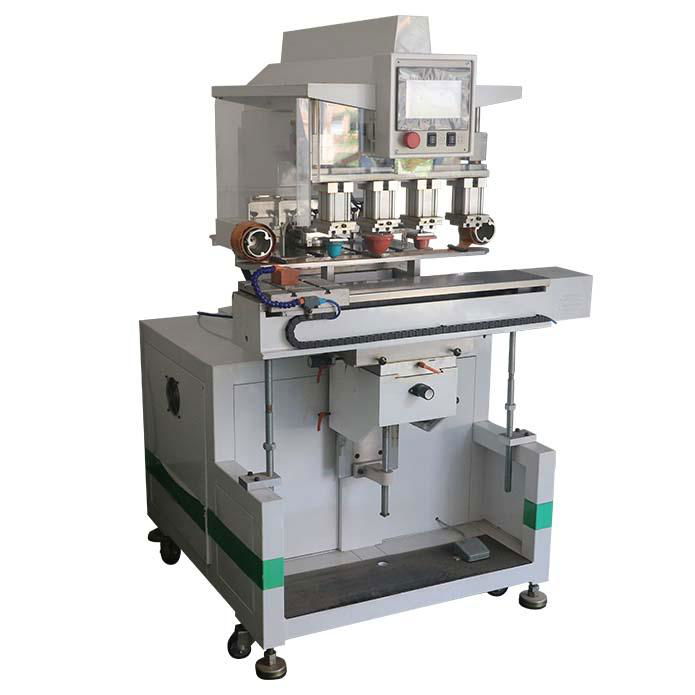 Four colors pad printing machine with servo workbench( P4-410DCSPS) 3