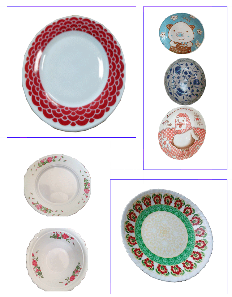 Caremic tableware  two colours pad printer 2