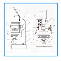 Manual hot foil stamping machine
