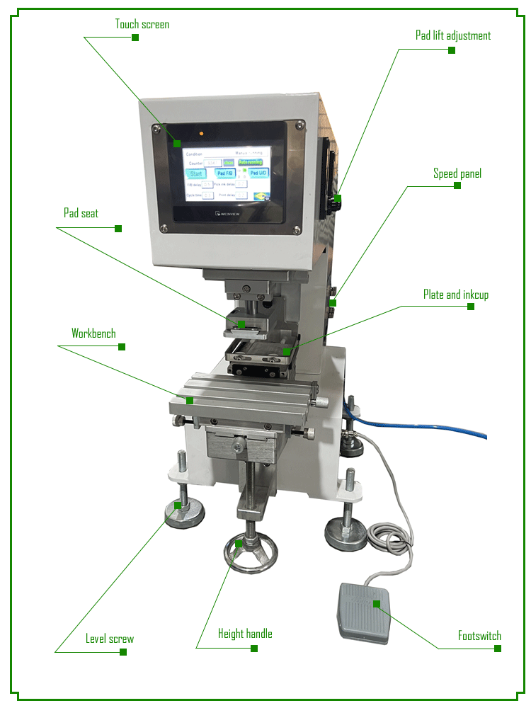 PLC high quality Tabletop pad printer 3