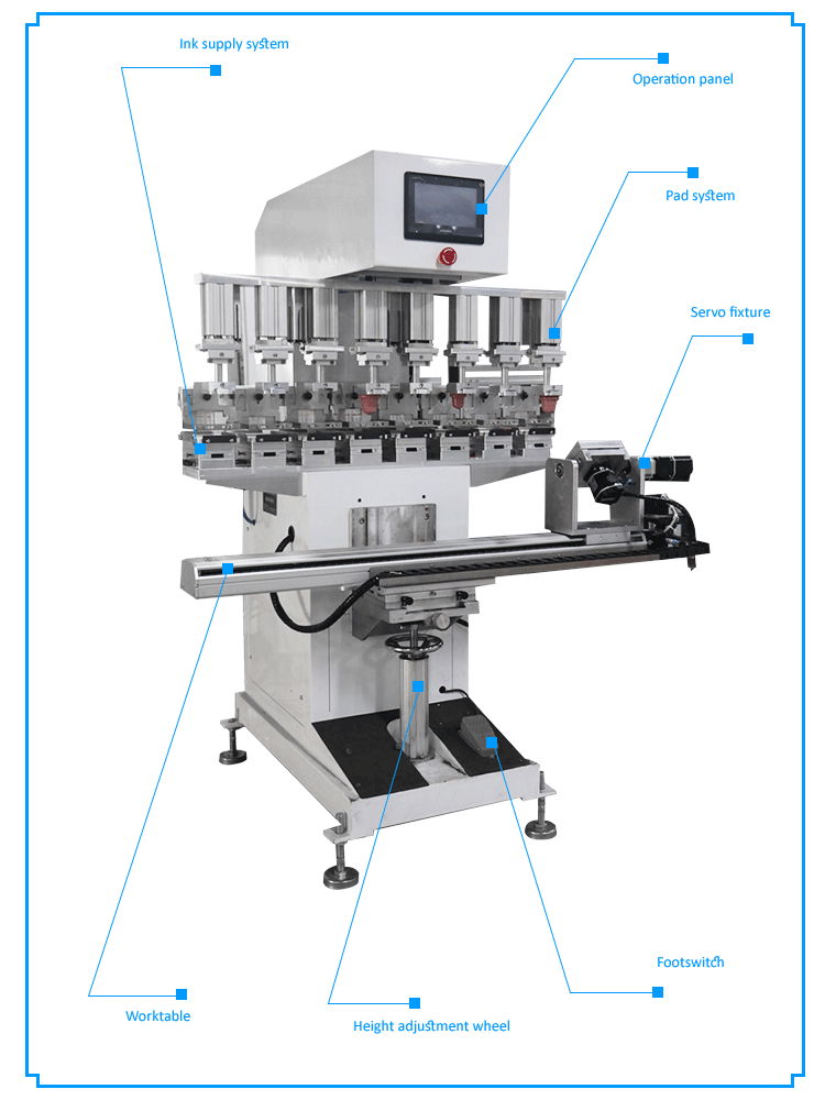 Servo pad printing machine