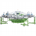Automotic rotating T shirt screen printing machine