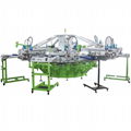 Full automatically 8 colors T shirt screen printing machine 4