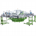 Full automatically 8 colors T shirt screen printing machine 5
