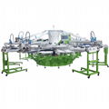 Full automatically 8 colors T shirt screen printing machine