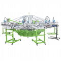 Full automatically 8 colors T shirt screen printing machine 6