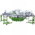 Full automatically 8 colors T shirt screen printing machine 7