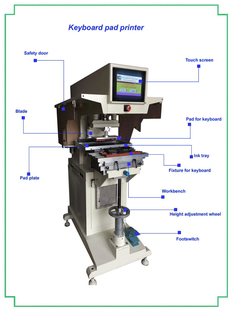 Keyaboard pad printer