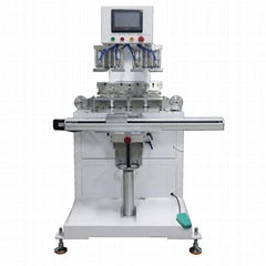 High accurate servo shuttle 4-color pad printing machine