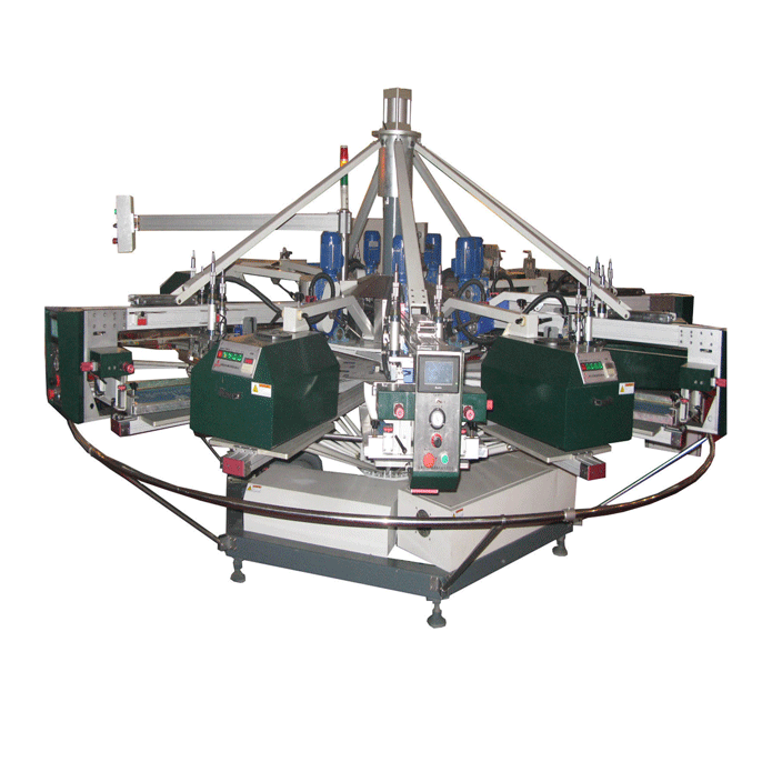 Automatic octopus stencil screen printing machine