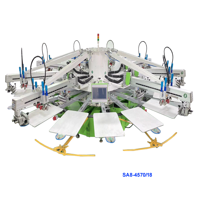 Automatic stencil screen printing machine